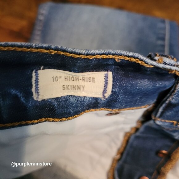 Madewell Jeans 28 Skinny Button Fly 10" High Rise Rosecliff H6319 Tummy Control - Picture 5 of 13